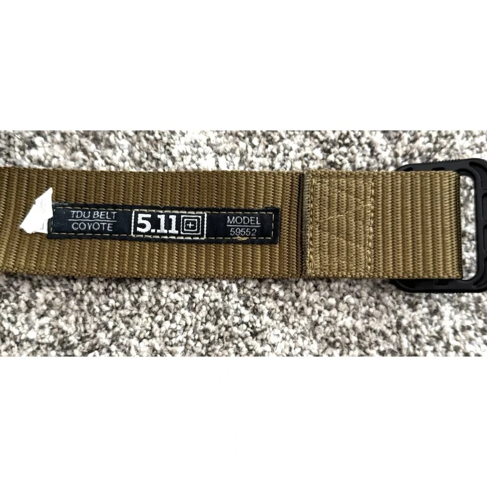 5.11 Tactical Belt Mens TDU Belt 59552 Trainer Nylon Rip Resist Coyote Brown LG